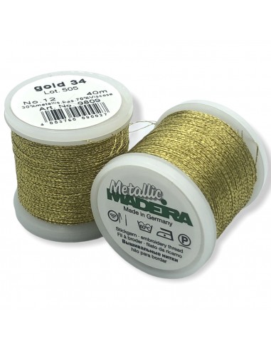 Hilo metalizado Madeira - "METALLIC" - Nº12 - 40 mt.