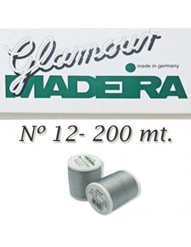 Hilo metalizado Madeira - "GLAMOUR " - Nº 12 - 200 mt.